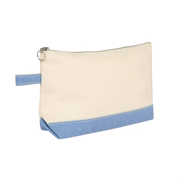 Lightweight Two-Tone Canvas Travel Makeup Bag Cosmetic Pouch - Lightweight Two-Tone Canvas Travel Makeup Bag Cosmetic Pouch - Image 38 of 46