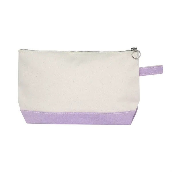 Lightweight Two-Tone Canvas Travel Makeup Bag Cosmetic Pouch - Lightweight Two-Tone Canvas Travel Makeup Bag Cosmetic Pouch - Image 41 of 46