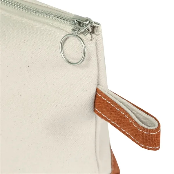 Lightweight Two-Tone Canvas Travel Makeup Bag Cosmetic Pouch - Lightweight Two-Tone Canvas Travel Makeup Bag Cosmetic Pouch - Image 43 of 46