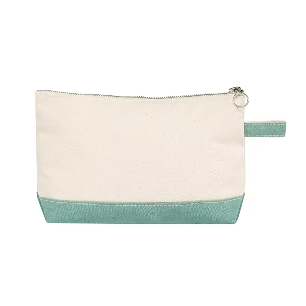 Lightweight Two-Tone Canvas Travel Makeup Bag Cosmetic Pouch - Lightweight Two-Tone Canvas Travel Makeup Bag Cosmetic Pouch - Image 46 of 46