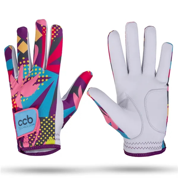Sublimated Golf Gloves w/ Cabretta Leather Palm (Free Setup) - Sublimated Golf Gloves w/ Cabretta Leather Palm (Free Setup) - Image 4 of 20