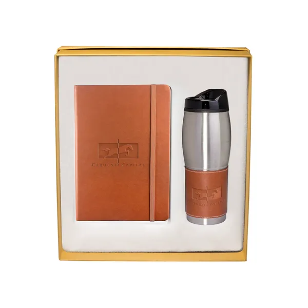 Leeman Tuscany™ Journal And Tumbler Gift Set - Leeman Tuscany™ Journal And Tumbler Gift Set - Image 0 of 5