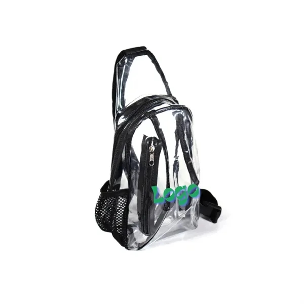 Clear Backpack Sling Bag - Clear Backpack Sling Bag - Image 0 of 3