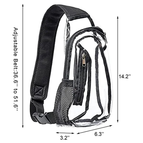 Clear Backpack Sling Bag - Clear Backpack Sling Bag - Image 3 of 3