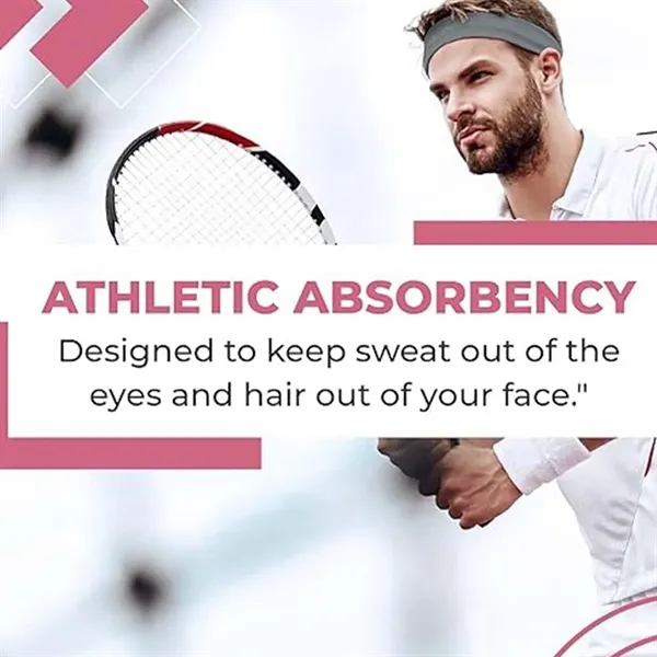 Great Elastic Sports Wicking Headband - Great Elastic Sports Wicking Headband - Image 4 of 5