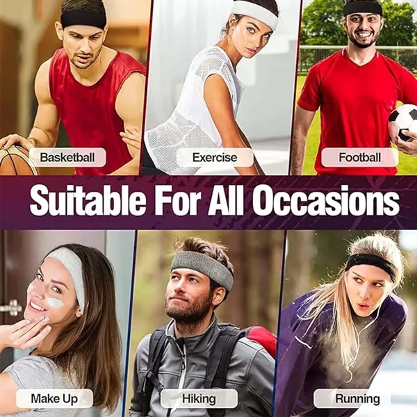 Great Elastic Sports Wicking Headband - Great Elastic Sports Wicking Headband - Image 5 of 5