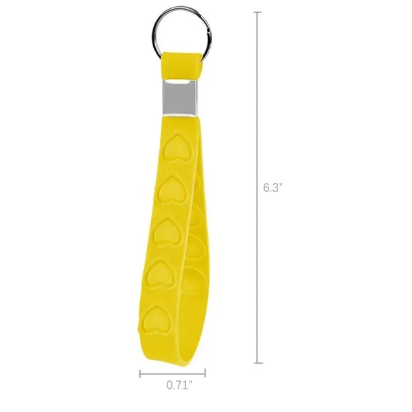 Custom Branded Silicone Keychain Wristband - Custom Branded Silicone Keychain Wristband - Image 1 of 4