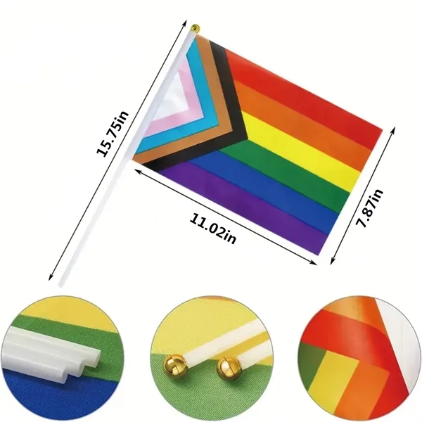 Progress Rainbow Flag LGBTQ Pride - Progress Rainbow Flag LGBTQ Pride - Image 1 of 4