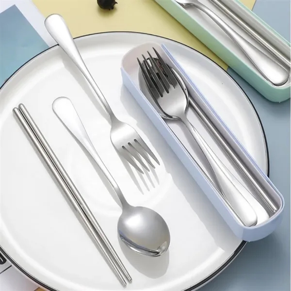 Stainless Steel Cutlery Set - Stainless Steel Cutlery Set - Image 1 of 3