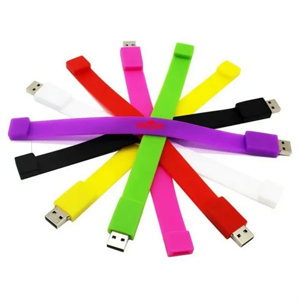 32Gb Silicone Wrist With Usb Drive - 32Gb Silicone Wrist With Usb Drive - Image 1 of 3