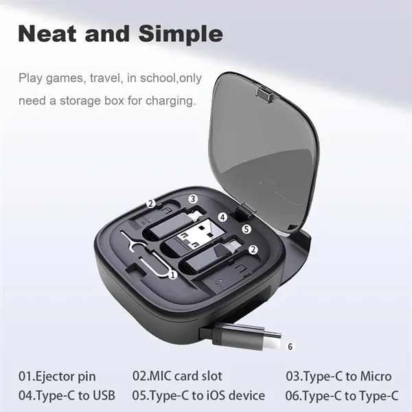 3 in1 Retractable Charging Cable Kit - 3 in1 Retractable Charging Cable Kit - Image 3 of 5
