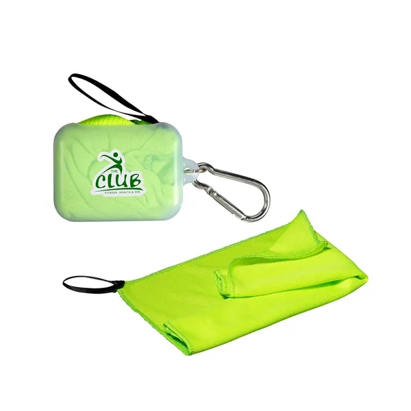 Prime Line Cooling Towel In Carabiner Case - Prime Line Cooling Towel In Carabiner Case - Image 2 of 3