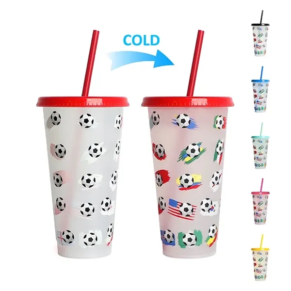 24OZ Cold Color Changing Water Cups - 24OZ Cold Color Changing Water Cups - Image 1 of 5