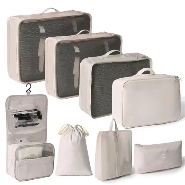 8 pcs Waterproof Travel Packing Storage Organizers Bag - 8 pcs Waterproof Travel Packing Storage Organizers Bag - Image 6 of 7