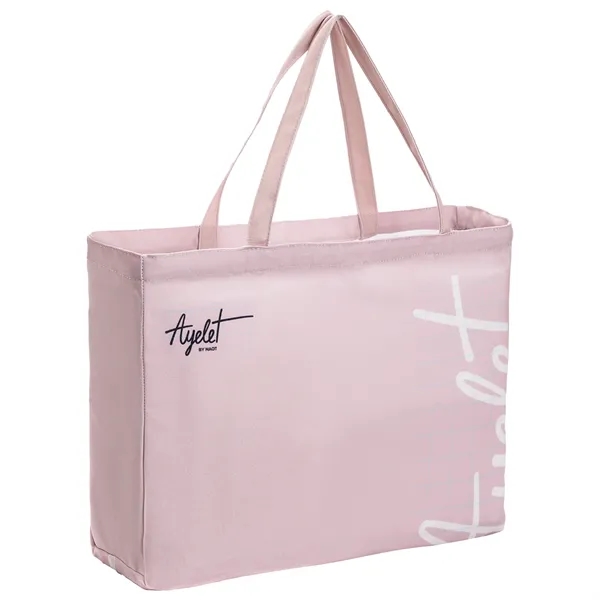 12 Oz Sublimated Poly Canvas Tote Bag w/ Gusset - 20"x15"x5" - 12 Oz Sublimated Poly Canvas Tote Bag w/ Gusset - 20"x15"x5" - Image 3 of 3