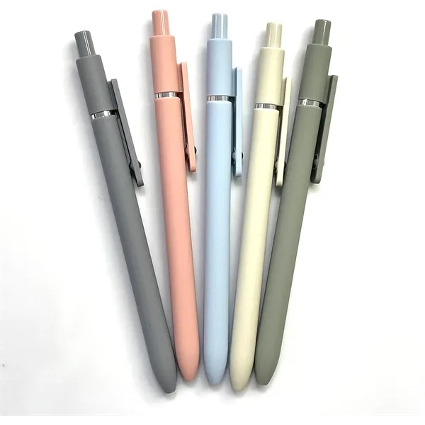 Plastic gel pens in a box of 5 colors - Plastic gel pens in a box of 5 colors - Image 0 of 4