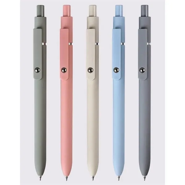 Plastic gel pens in a box of 5 colors - Plastic gel pens in a box of 5 colors - Image 1 of 4
