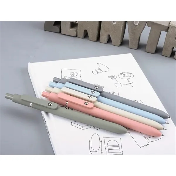 Plastic gel pens in a box of 5 colors - Plastic gel pens in a box of 5 colors - Image 2 of 4