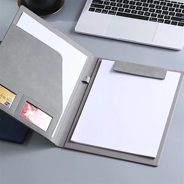Multi-function magnetic clip A4 leather folder - Multi-function magnetic clip A4 leather folder - Image 2 of 3