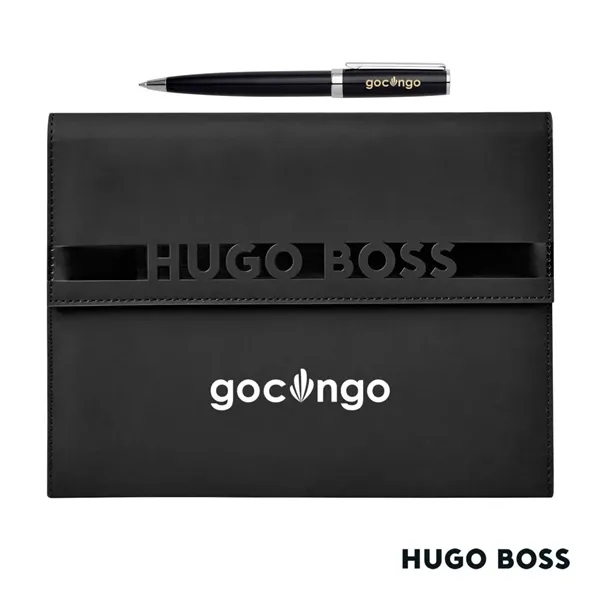 Hugo Boss® Ballpoint Pen & A5 Folder Set - Hugo Boss® Ballpoint Pen & A5 Folder Set - Image 0 of 1
