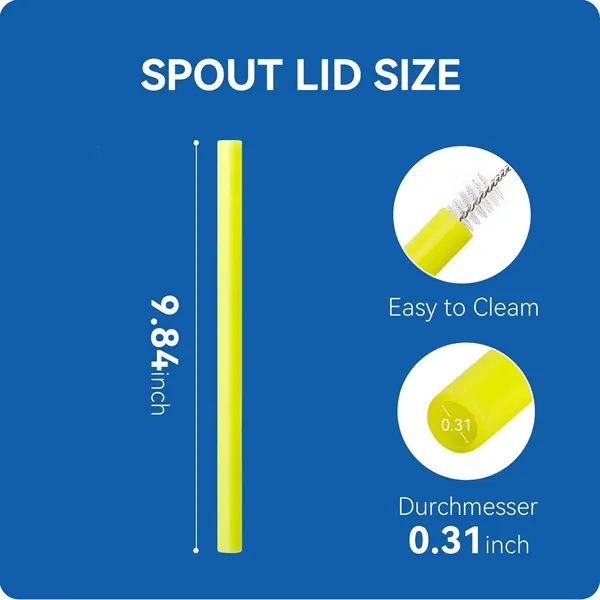 Reusable Flexible Silicone Straws for Glass Cup Tumblers - Reusable Flexible Silicone Straws for Glass Cup Tumblers - Image 1 of 3