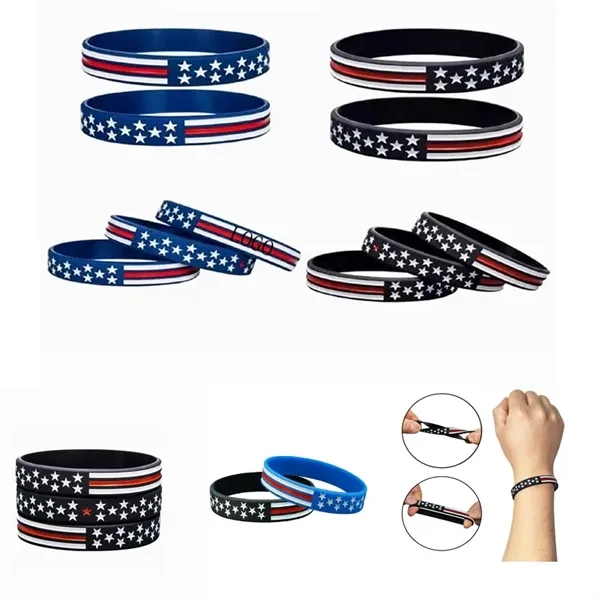 Silicone Wristbands For Independence Day - Silicone Wristbands For Independence Day - Image 5 of 5