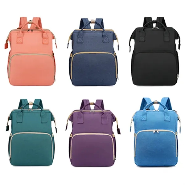 Diaper Bag Backpack Tote W/ Portable Changing  Pad&Station - Diaper Bag Backpack Tote W/ Portable Changing  Pad&Station - Image 2 of 4