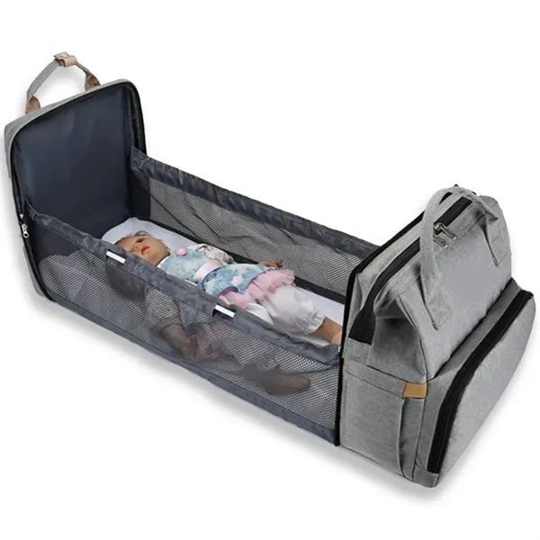 Diaper Bag Backpack Tote W/ Portable Changing  Pad&Station - Diaper Bag Backpack Tote W/ Portable Changing  Pad&Station - Image 4 of 4