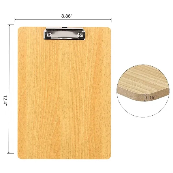 Standard-Sized Documents Wooden Clipboard - Standard-Sized Documents Wooden Clipboard - Image 1 of 3