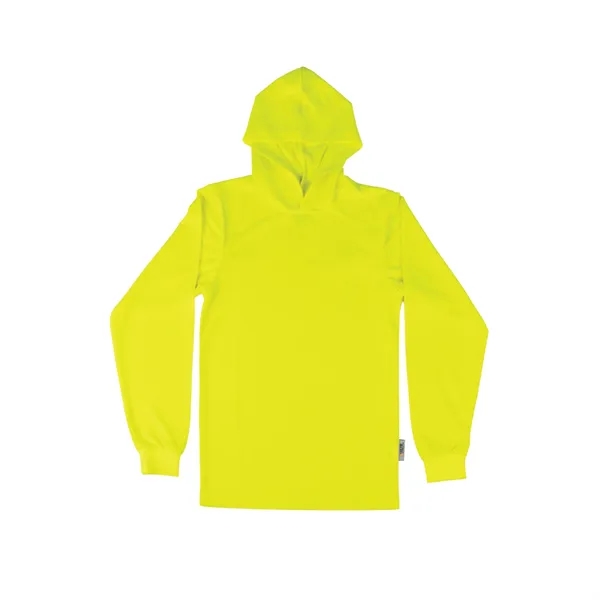 XTREME HI-VIZ MESH LONG SLEEVE HOODIE T-SHIRT - XTREME HI-VIZ MESH LONG SLEEVE HOODIE T-SHIRT - Image 0 of 1