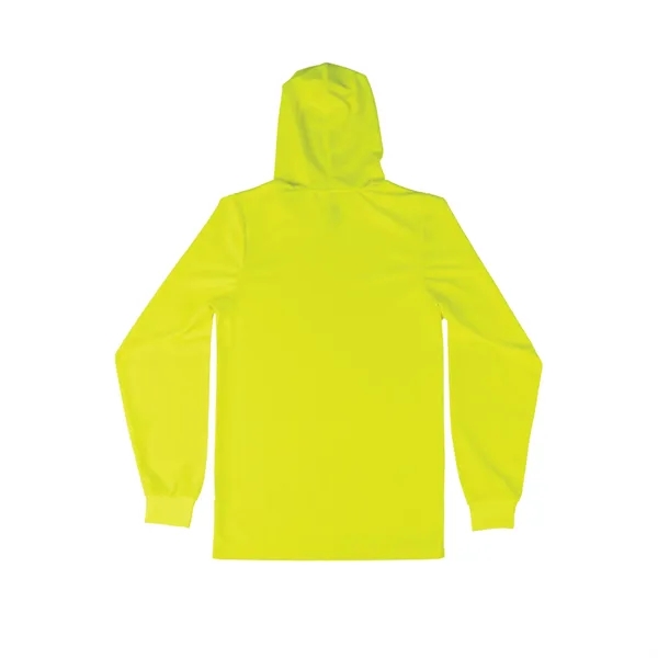 XTREME HI-VIZ MESH LONG SLEEVE HOODIE T-SHIRT - XTREME HI-VIZ MESH LONG SLEEVE HOODIE T-SHIRT - Image 1 of 1