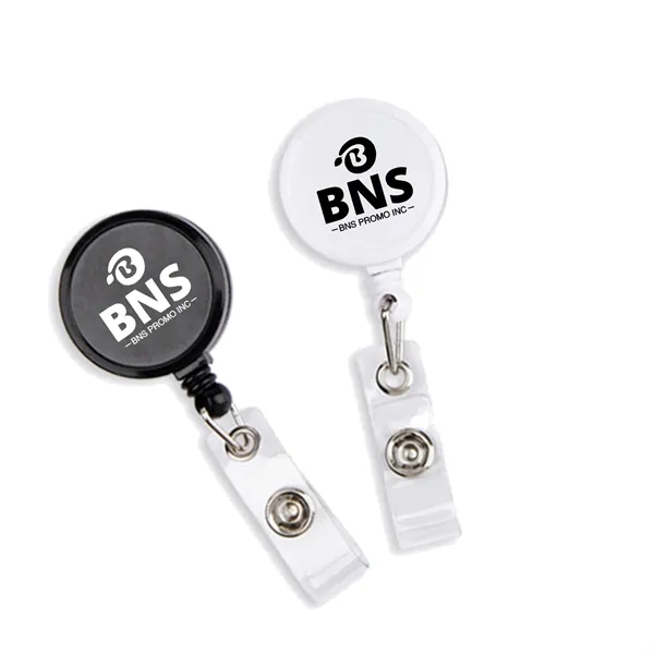 Custom Retractable Carabiner Badge Holder w/ Belt Clip - Custom Retractable Carabiner Badge Holder w/ Belt Clip - Image 0 of 6