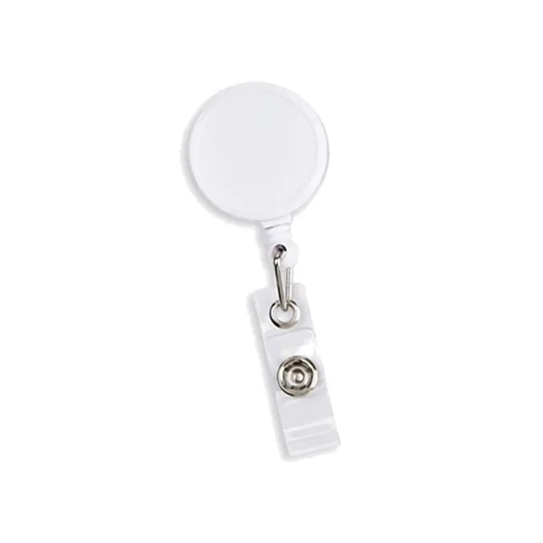 Custom Retractable Carabiner Badge Holder w/ Belt Clip - Custom Retractable Carabiner Badge Holder w/ Belt Clip - Image 2 of 6