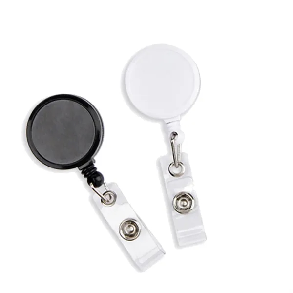 Custom Retractable Carabiner Badge Holder w/ Belt Clip - Custom Retractable Carabiner Badge Holder w/ Belt Clip - Image 6 of 6