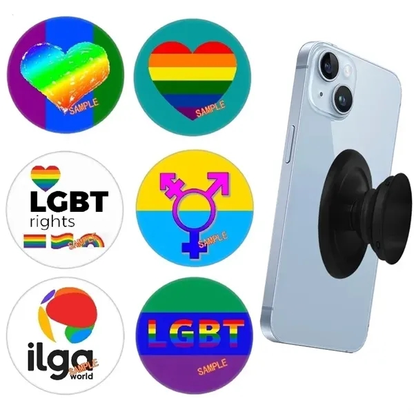 LGBT Gay Pride Airbag Stent Mobile Phone Holder - LGBT Gay Pride Airbag Stent Mobile Phone Holder - Image 0 of 6