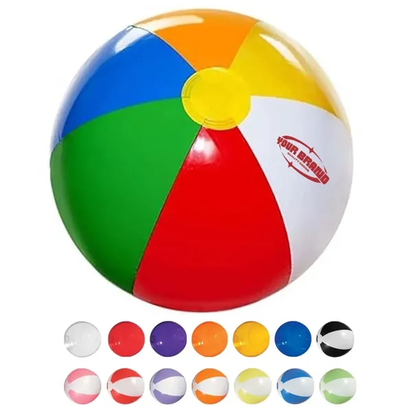 Summer Outdoor Rainbow Color PVC Sports Pool Beach Ball - Summer Outdoor Rainbow Color PVC Sports Pool Beach Ball - Image 0 of 4