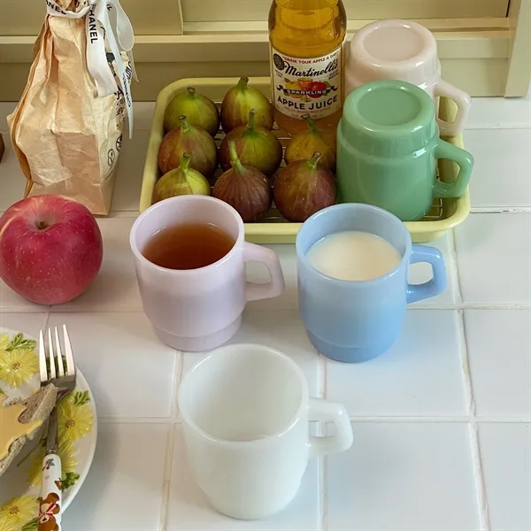 12oz Vintage Jade Glass Coffee Mug - 12oz Vintage Jade Glass Coffee Mug - Image 2 of 12