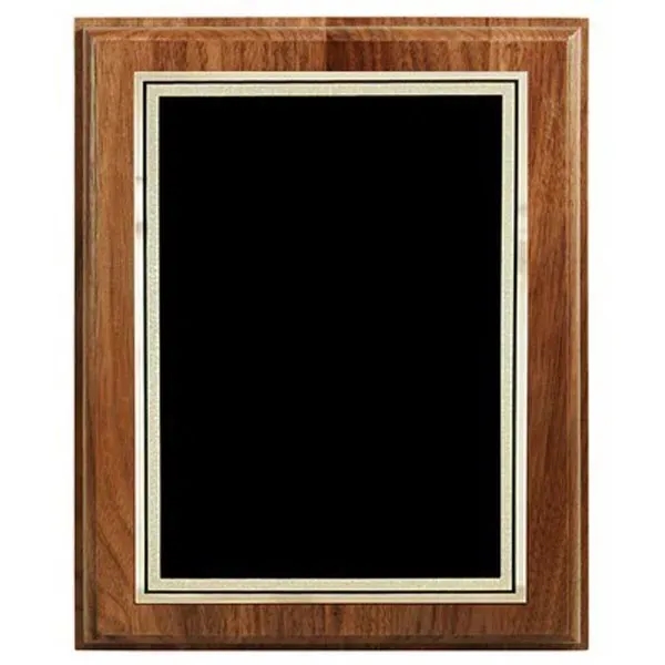 8" x 10" Genuine Walnut Step-Edge Plaque - 8" x 10" Genuine Walnut Step-Edge Plaque - Image 1 of 1