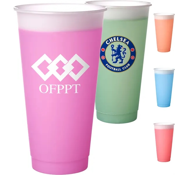 Stadium Cups with Color-Changing Mood, 24 oz. - Stadium Cups with Color-Changing Mood, 24 oz. - Image 0 of 5