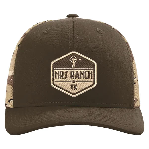 Richardson Snapback Trucker Hat w/ Leatherette Patch - Richardson Snapback Trucker Hat w/ Leatherette Patch - Image 0 of 26