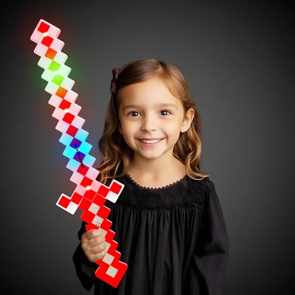 Blue Popit Lightup Pixel Sword - Blue Popit Lightup Pixel Sword - Image 0 of 4