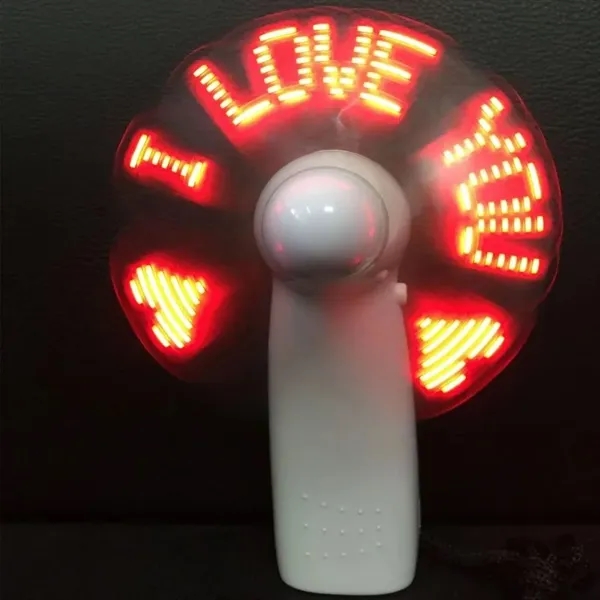 Mini Fan With Shining I Love You - Mini Fan With Shining I Love You - Image 1 of 2