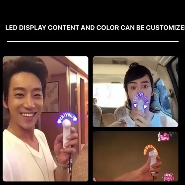 Mini Fan With Shining I Love You - Mini Fan With Shining I Love You - Image 2 of 2