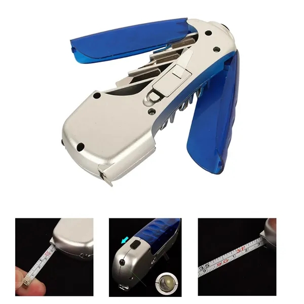 4-in-1 Tool with Tape Measure 6Pcs Screwdrivers Head and LED - 4-in-1 Tool with Tape Measure 6Pcs Screwdrivers Head and LED - Image 2 of 3