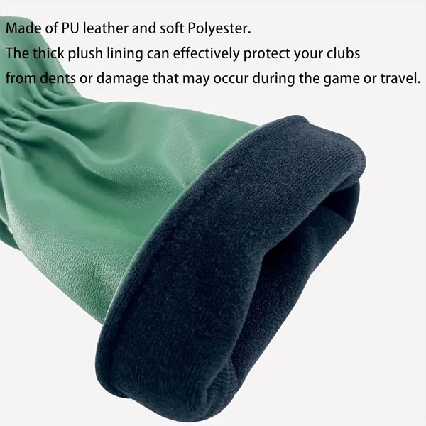 Golf Club Wood and Hybrid Head Cover PU Leather Headcover - Golf Club Wood and Hybrid Head Cover PU Leather Headcover - Image 2 of 4