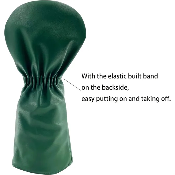 Golf Club Wood and Hybrid Head Cover PU Leather Headcover - Golf Club Wood and Hybrid Head Cover PU Leather Headcover - Image 3 of 4