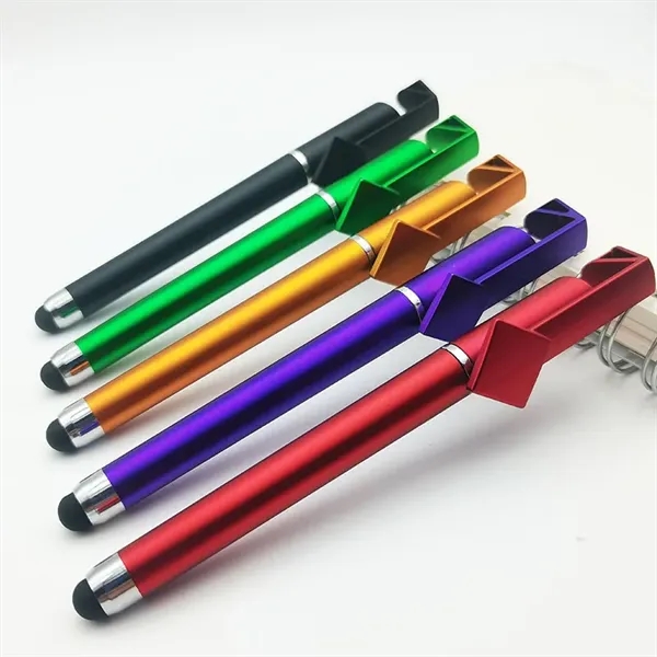 Plastic Pens with Touch Screen Stylus and phone holder - Plastic Pens with Touch Screen Stylus and phone holder - Image 3 of 5