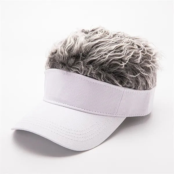Wig Peaked Baseball Hat with Spiked Hairs - Wig Peaked Baseball Hat with Spiked Hairs - Image 2 of 5