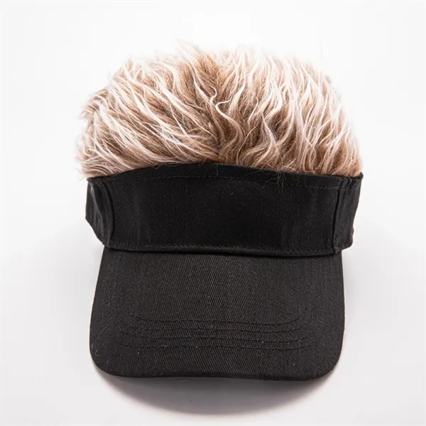 Wig Peaked Baseball Hat with Spiked Hairs - Wig Peaked Baseball Hat with Spiked Hairs - Image 4 of 5