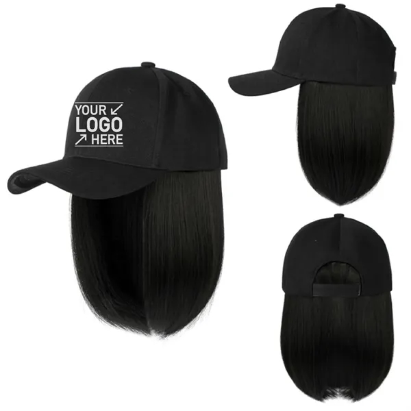 Bob Baseball Cap with Short Hair - Bob Baseball Cap with Short Hair - Image 0 of 7